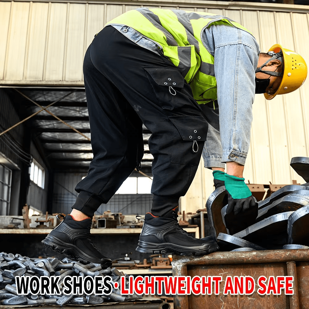 Velgor - Men's Steel Toe Work Boots | Comfortable