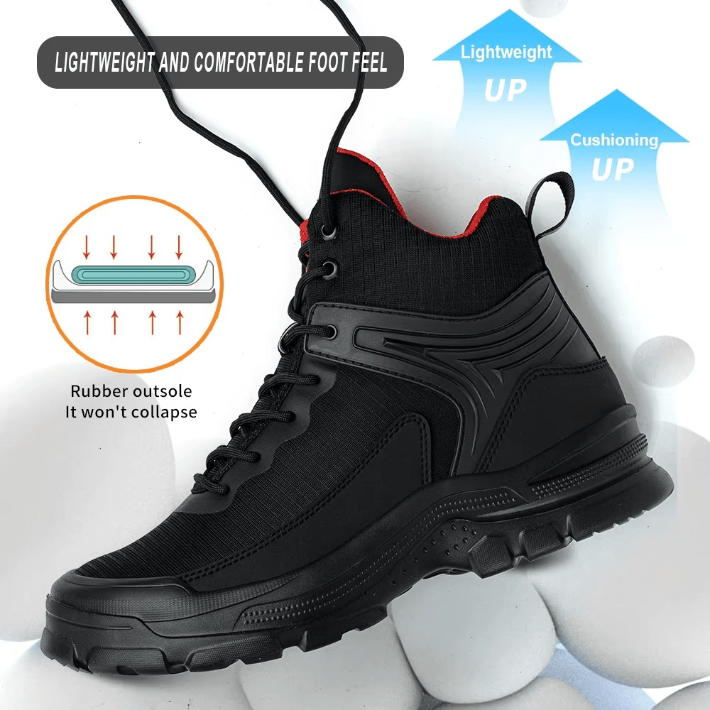 Velgor - Men's Steel Toe Work Boots | Comfortable