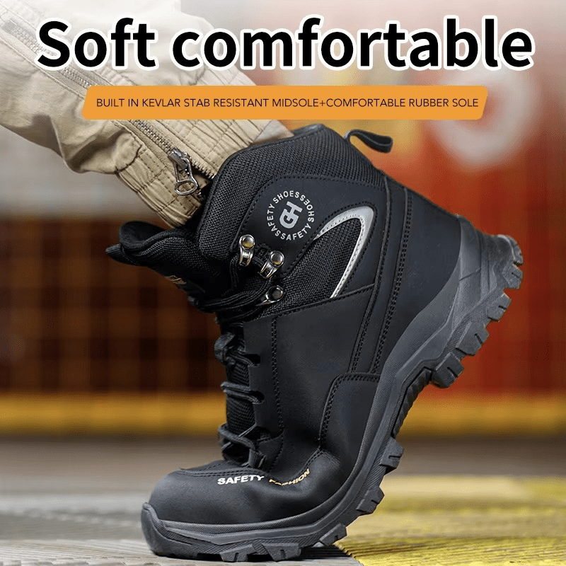Vornak - Men's Steel Toe Work Boots | Rubber Sole