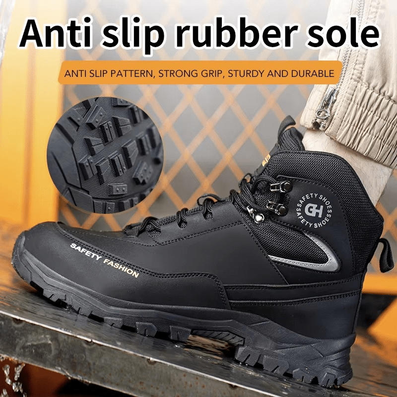 Vornak - Men's Steel Toe Work Boots | Rubber Sole