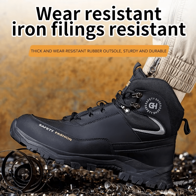 Vornak - Men's Steel Toe Work Boots | Rubber Sole