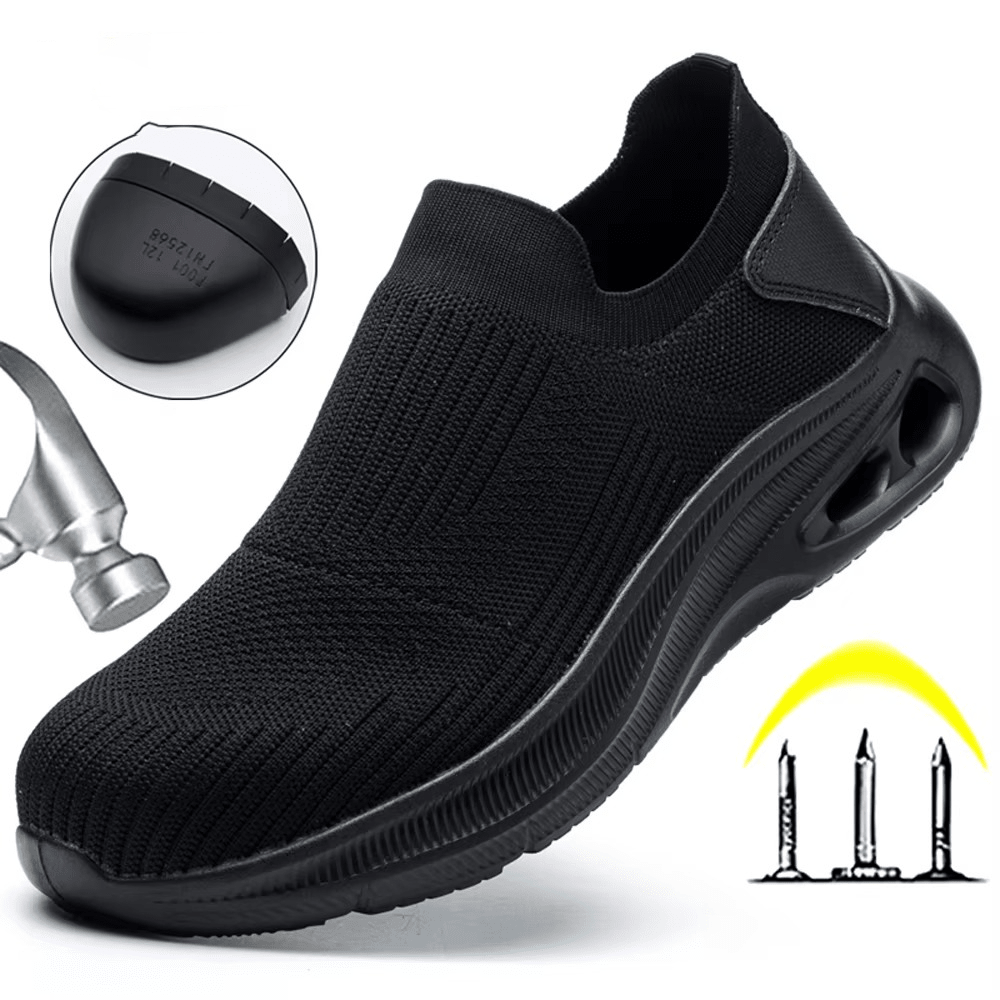 Walker - Lightweight Steel Toe Work Shoes | Anti-Slip Protection
