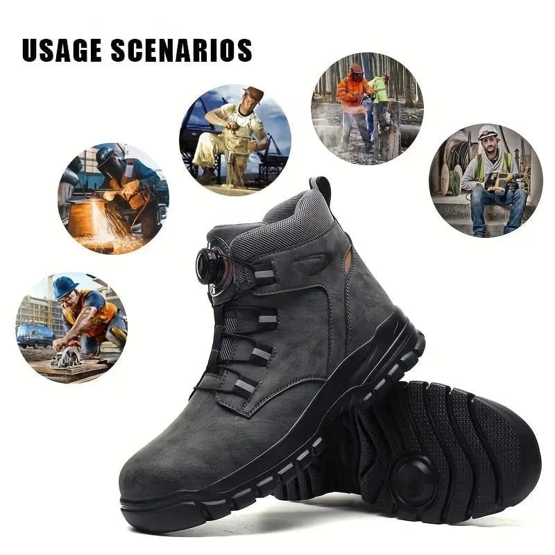 Warrior 2.0 – Men's Steel Toe Work Boots | Comfortable Fit