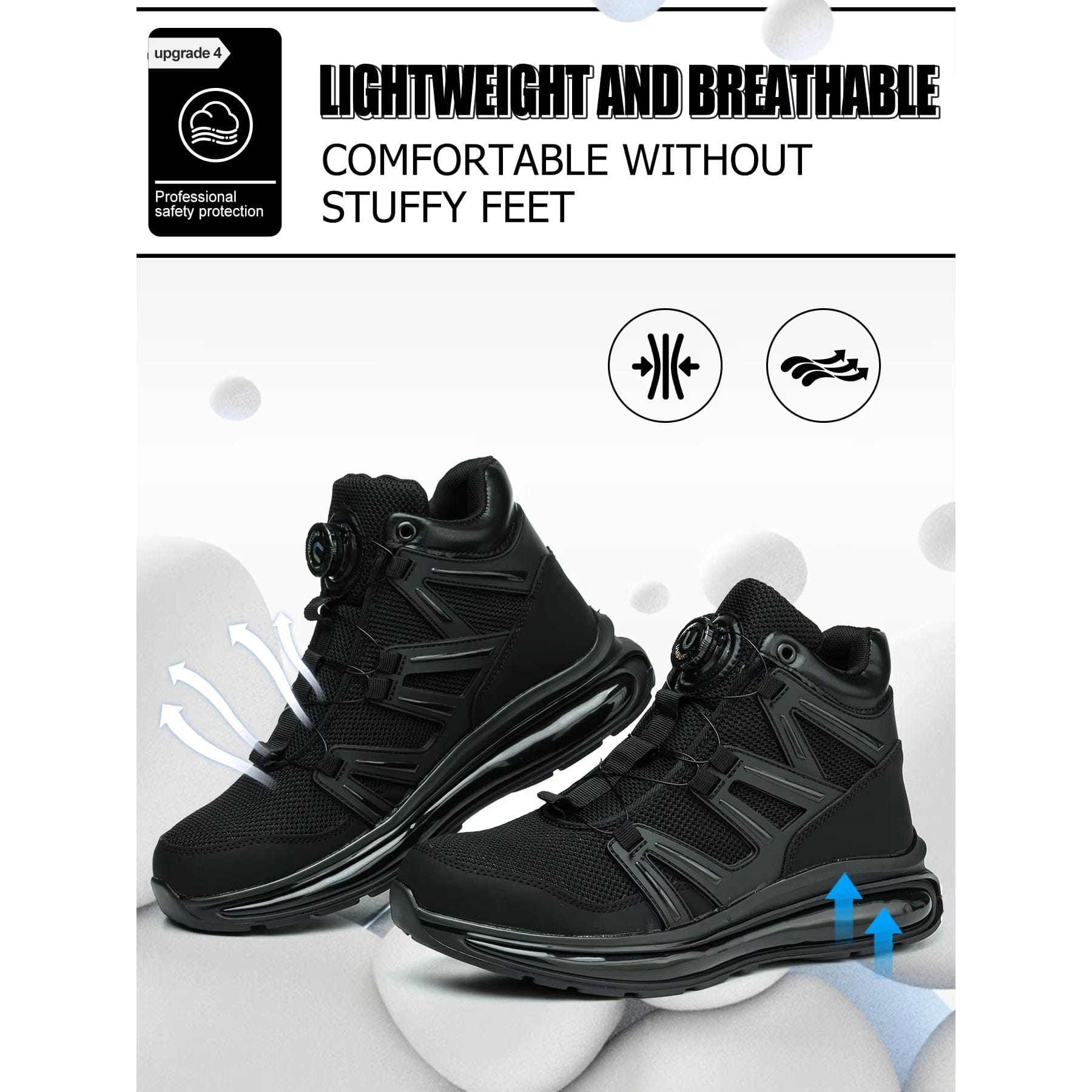 Zaltrek - Men's Steel Toe Work Boots | Shock Absorbing