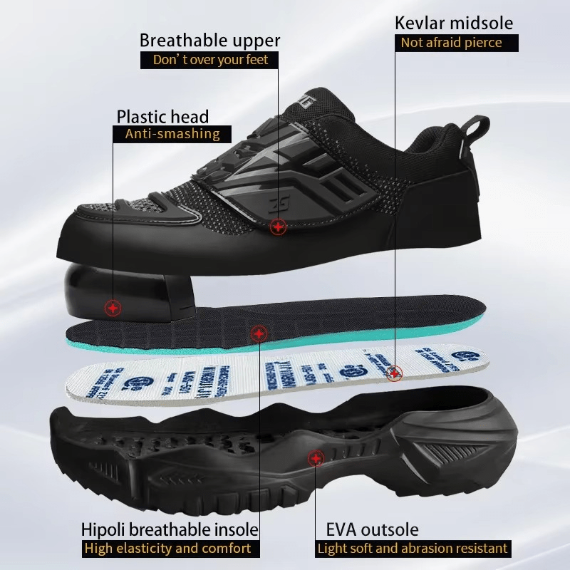 ZG Work Shoes - Men's Steel Toe Work Shoes | Lightweight